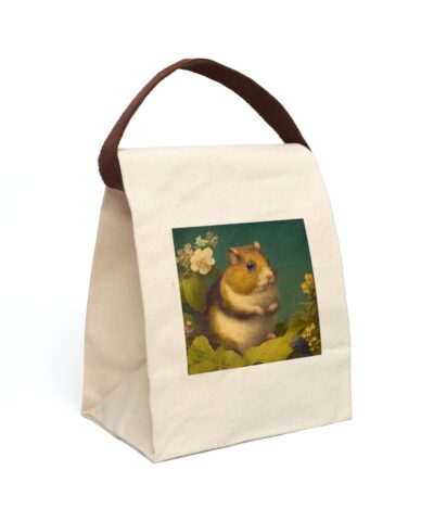 91358 40 400x480 - Vintage Naturalist Illustration of a Hamster Canvas Lunch Bag With Strap