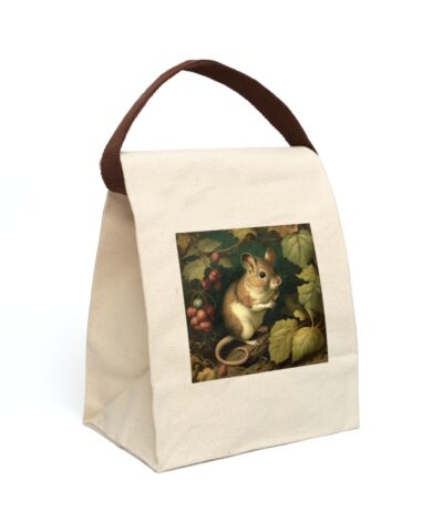 91358 55 400x480 - Vintage Naturalist Illustration of a Field Mouse Canvas Lunch Bag With Strap