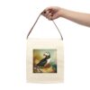 Vintage Naturalist Illustration of a Puffin Canvas Lunch Bag With Strap