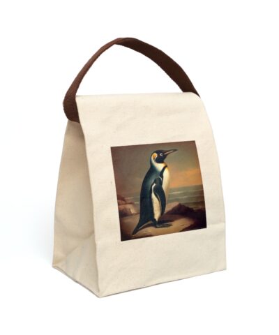 91358 80 400x480 - Vintage Naturalist Illustration of a Penguin Canvas Lunch Bag With Strap