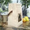 Black Bear Canvas Lunch Bag With Strap
