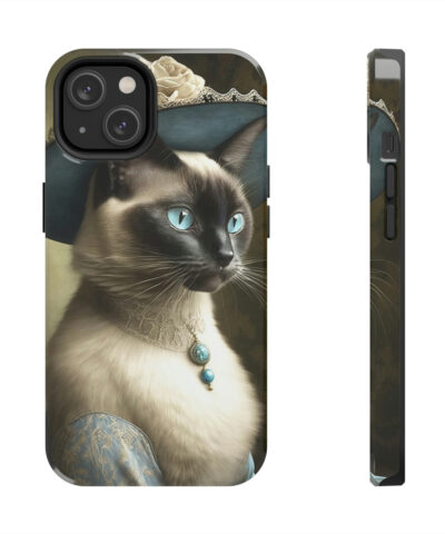 Victorian Lady Siamese Cat “Tough” Phone Cases