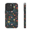Folk Art Wildflower Design "Tough" Phone Cases