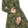 Goblincore Pattern Women's Long Sleeve Dance Dress - Perfect Gift for the Botanical Cottagecore Aesthetic Nature Lover