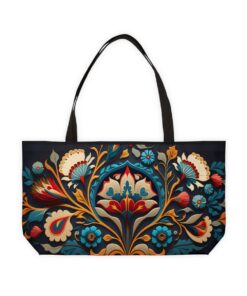 Turkish Moorish Floral Design Weekender Tote Bag