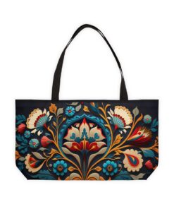 Turkish Moorish Floral Design Weekender Tote Bag