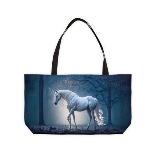 Midnight Unicorn Weekender Tote Bag