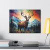 Big Buck Deer Montain Scene Fine Art Print Canvas Gallery Wraps