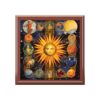 Tarot Card Style Sun Art Print Jewelry Keepsake Box