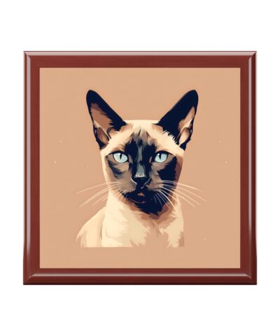 72882 12 400x480 - Siamese Cat Portrait Jewelry Keepsake Box
