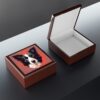 Border Collie Portrait Jewelry Keepsake Box