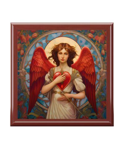 An Angel Holds My Heart Jewelry Keepsake Box