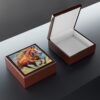 Chestnut Mare Horse Art Print Jewelry Keepsake Box