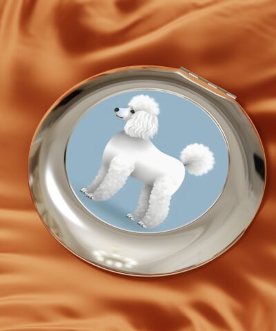 73336 56 400x480 - Minimalist Style Standard Poodle Art Print Compact Travel Mirror
