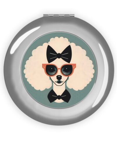 Miss Poodle Art Print Compact Travel Mirror