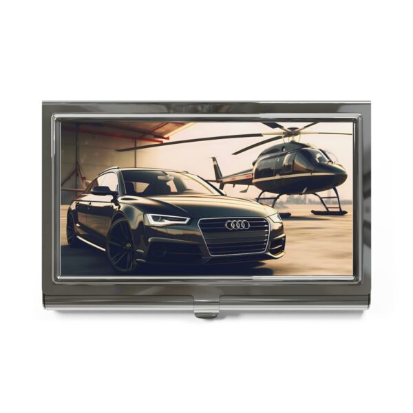 Audi and Helicopter Business Card Holder
