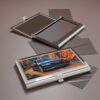 Abstract Expressionism Style Audi Art Print Business Card Holder