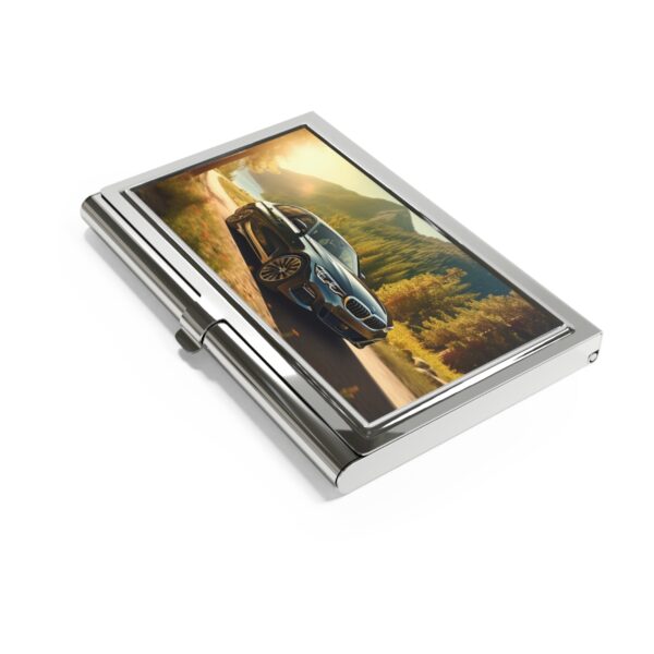 Fine Art Print of a BMW on Mountain Road Business Card Holder