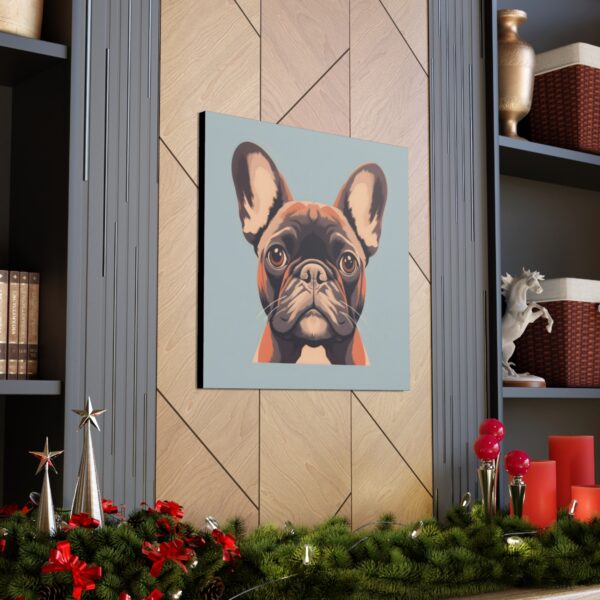 French Bulldog Portrait Canvas Gallery Wraps