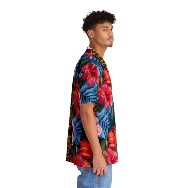 Hibiscus Pattern Men’s Hawaiian Shirt