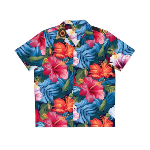 Hibiscus Pattern Men’s Hawaiian Shirt