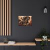 Japandi Black Stallion Fine Art Print Canvas Gallery Wraps