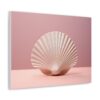 Minimalism Scalloped Seashell Painting - Fine Art Print Canvas Gallery Wraps