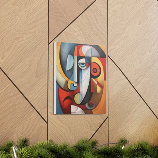 Abstract Cubism “Howard’s Face” Painting Fine Art Print Canvas Gallery Wraps