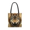 Buckskin Wolf Mandala Tote Bag
