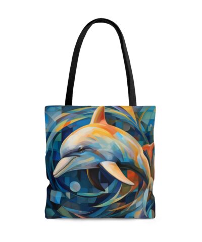 45127 76 400x480 - Minimalism Abstract Dolphin Tote Bag