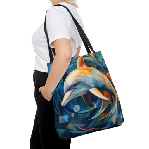 Minimalism Abstract Dolphin Tote Bag