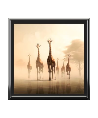 Giraffe Herd Jewelry Keepsake Box