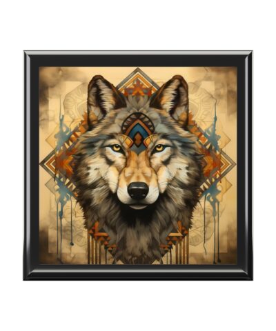 72880 45 400x480 - Wolf Spirit Jewelry Keepsake Trinkets Box