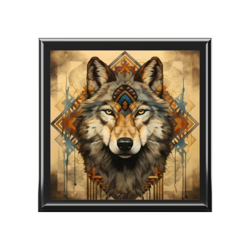 Wolf Spirit Jewelry Keepsake Trinkets Box