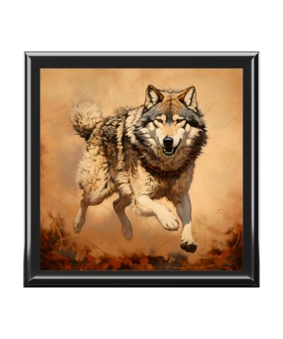 72880 81 400x480 - Running Wolf Jewelry Keepsake Trinkets Box