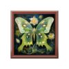 Fanciful Version of a Luna Moth Jewelry Keepsake Trinkets Box