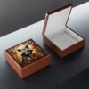 Art Deco of a Raccoon Fine Art Print Jewelry Keepsake Trinkets Box
