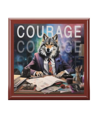 72882 27 400x480 - Courage Wolf Businessman Jewelry Keepsake Trinkets Box