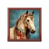 Painted Pony – Horse – Against Rawhide Jewelry Keepsake Trinkets Box