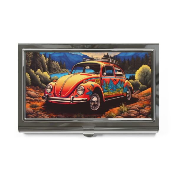 BOHO 60’s 70’s Psychedelic Hippy – VW Bug – Volkswagen Beetle – Business Card Holder