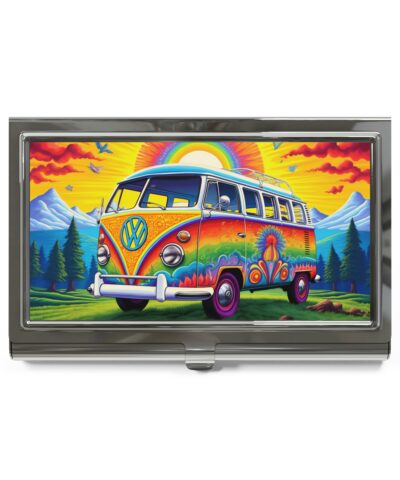 BOHO 60’s 70’s Psychedelic Hippy VW van – Volkswagen Van – Business Card Holder