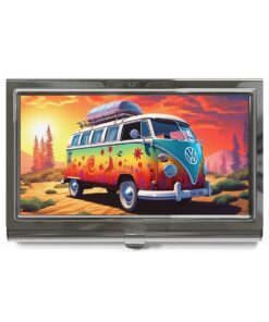 73415 6 247x296 - BOHO 60's 70's Psychedelic Hippy - Volkswagen Van - VW Van - Business Card Holder