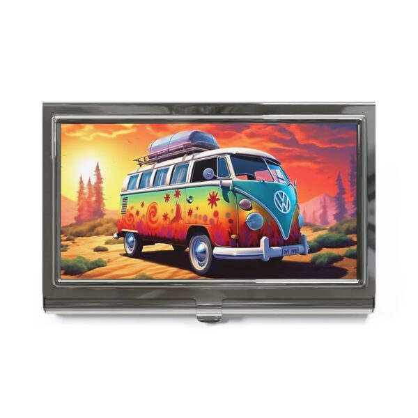 BOHO 60’s 70’s Psychedelic Hippy – Volkswagen Van – VW Van – Business Card Holder