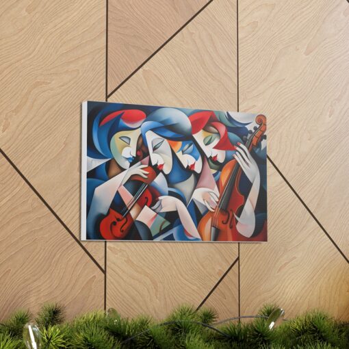The “Symphony” Abstract Cubism Fine Art Print Canvas Gallery Wraps