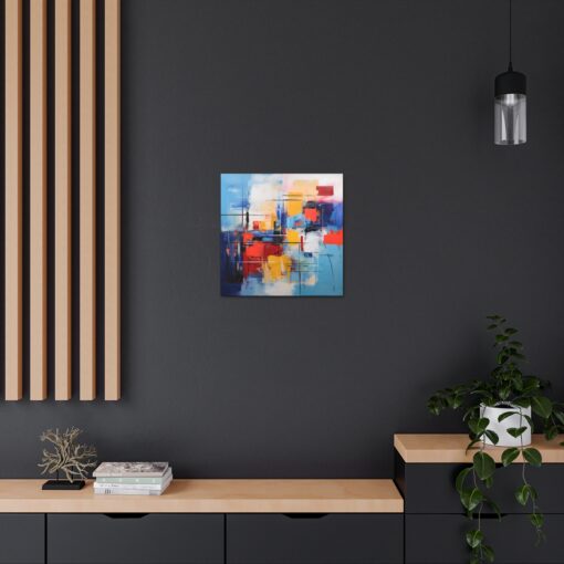 Square Abstract Cubism Fine Art Print Canvas Gallery Wraps