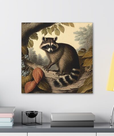 75767 210 400x480 - Raccoon Vintage Antique Retro Canvas Wall Art - This Art Print Makes the Perfect Gift for any Nature Lover. Uplifting Decor.