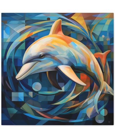 75767 225 400x480 - Abstract Dolphin Canvas Wall Art - This Art Print Makes the Perfect Gift for any Nature Lover. Uplifting Decor.
