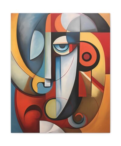 75768 15 400x480 - Abstract Cubism "Howard's Face" Painting Fine Art Print Canvas Gallery Wraps