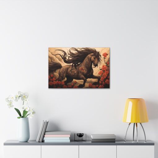 Japandi Stallion Love Fine Art Print Canvas Gallery Wraps
