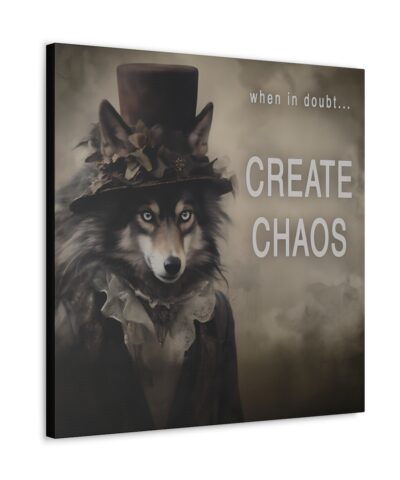 75773 8 400x480 - When in Doubt... Create Chaos Wolf BUsinesswoman Quote Canvas Gallery Wraps